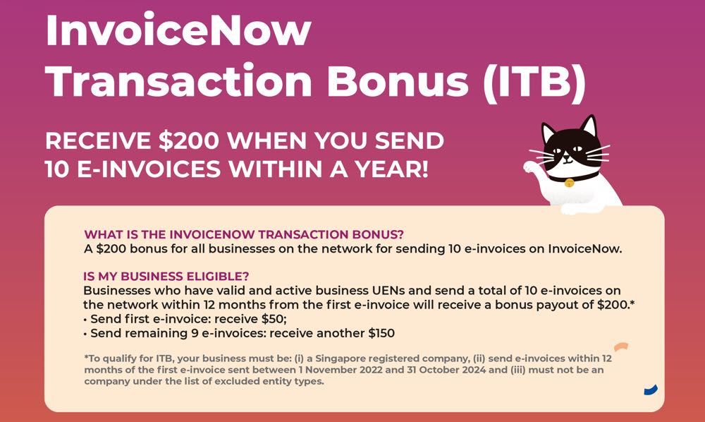 IMDA InvoiceNow Transaction Bonus (ITB)