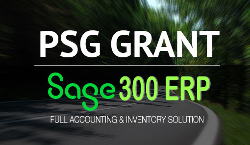 PSG grant pre-approved accounting solution